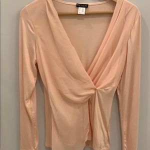 Beautiful chiffon pink blouse.
